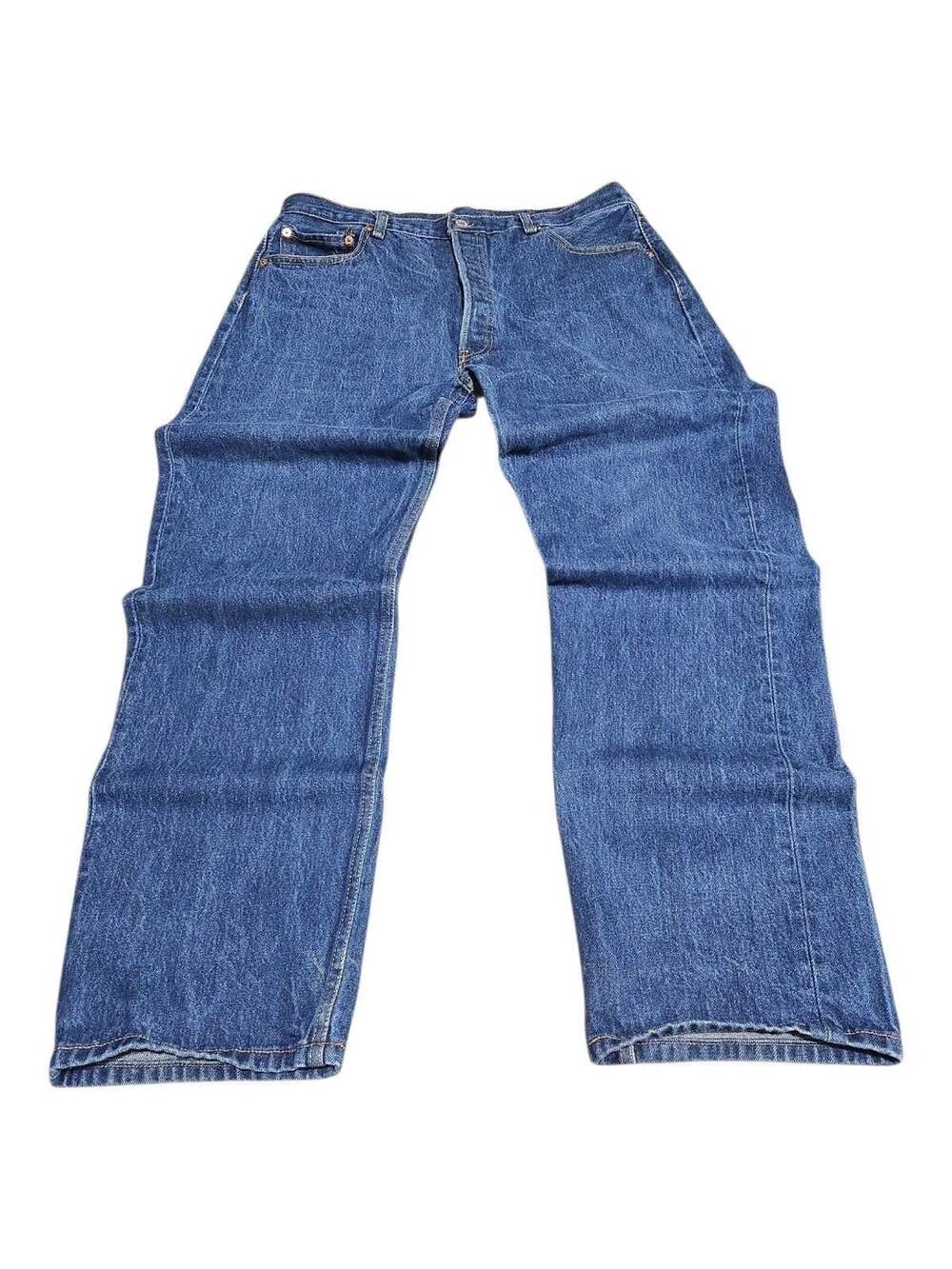 Levi's 501 Original Fit Jeans Size 38x34 Blue Denim Button Fly Pants